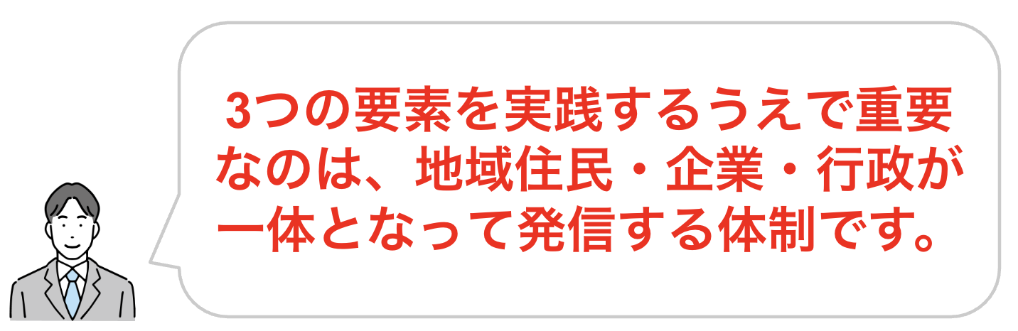 地域ブランディングを成功させるための3つの要素
